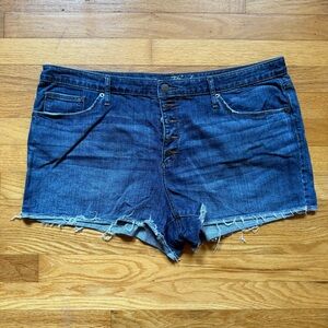 Universal Thread High Rise Shortie Dark Blue Jean Shorts